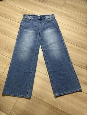 S.O.N.G. Wide Leg Blue Denim Jeans Size 7/28